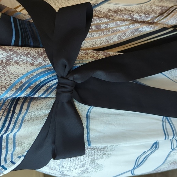 NEW Reiss Hope Jewel Print Halter Maxi Dress Navy White 10 evening formal - Picture 6 of 12